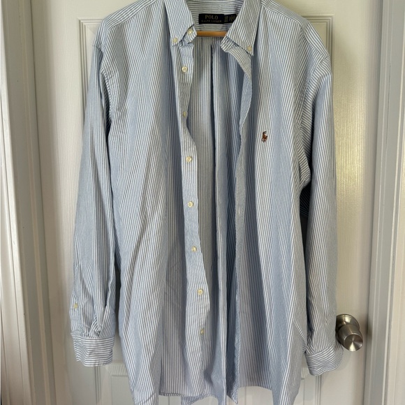 Polo Ralph Lauren Blue Stripe Button Down - Picture 1 of 2